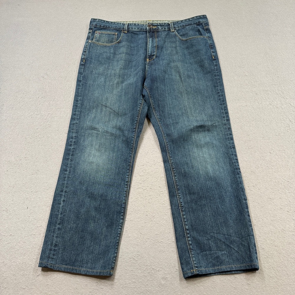 Y2K Tommy Hilfiger Jeans Men's 40x32 Blue Denim Straight Leg Relaxed Medium Wash